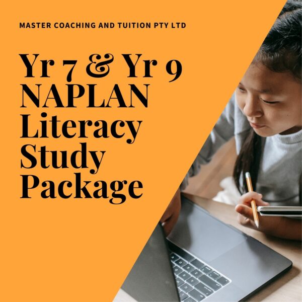 Yr 7 & Yr 9 NAPLAN Literacy Study Package